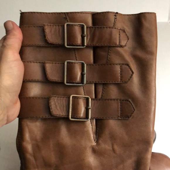 Kelsi Dagger tall brown leather Libby Boots - Picture 6 of 16